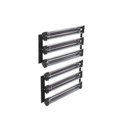 Infrapuna-maalinkuivauslamppu 3000 W kaksi kolmen pään lamppusarjaa 120x100 cm paistoala