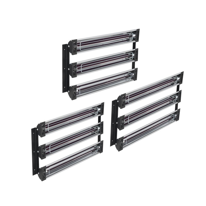 Infrapuna-lakankuivain 3000W kolmen erikseen ohjattavan lampun 120x100 cm kuivatusalue