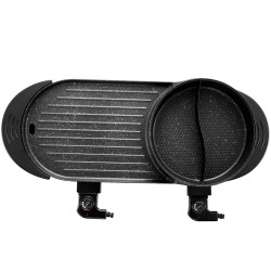 Sähköinen keitto- ja grilliyhdistelmä 2200W 2,7 l tarttumaton erillisillä säädöillä