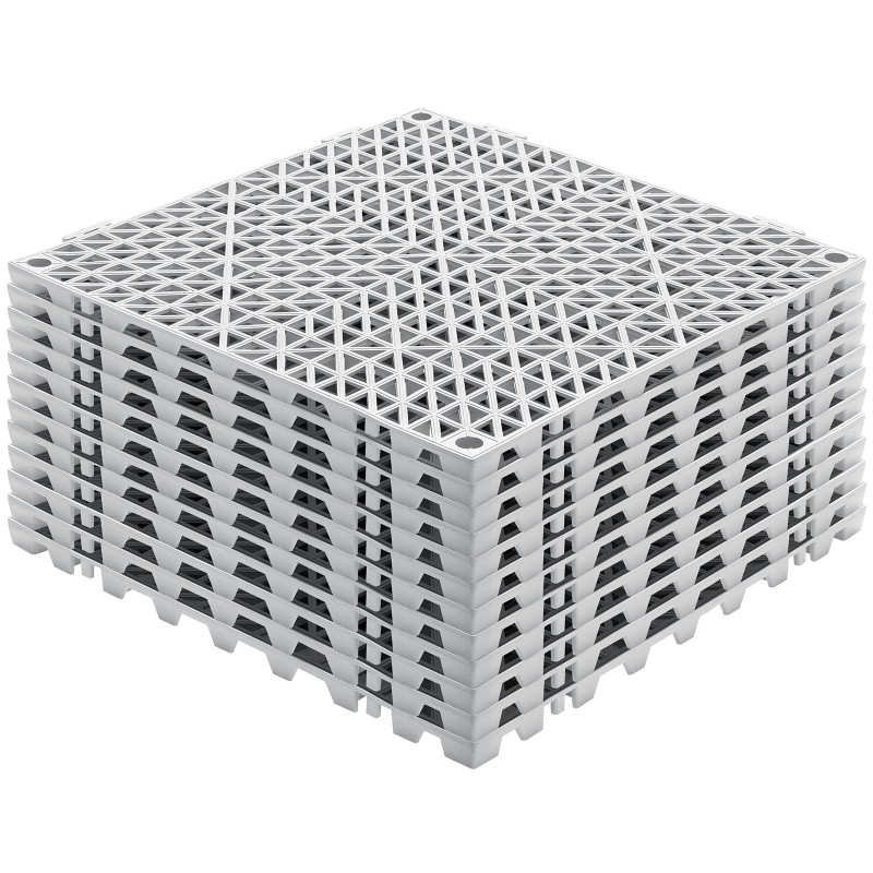 Viemäröintilaatat PVC toisiinsa lukittuvat 30 x 30 cm 12 kpl