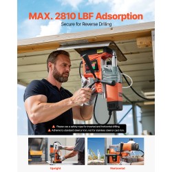 Magneettiporakone 1300 watin kannettava metallipinnoille 40 millimetrin poraushalkaisija 13000 newtonin pitovoima