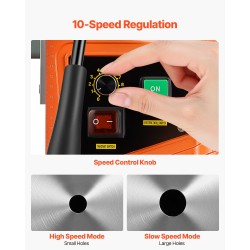 Magneettiporakone 1550 wattia kannettava kierrosnopeus 0–500 13000 newtonin magneettivoima 50 millimetrin poraushalkaisija