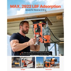 Magneettiporakone 1550 wattia kannettava kierrosnopeus 0–500 13000 newtonin magneettivoima 50 millimetrin poraushalkaisija