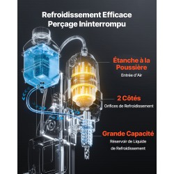 Magneettiporakone 1450W 40 mm kruunuporalla 11 kpl kruunuporia