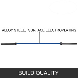 Painonnostotanko seosteräksinen 2 metriä 15 kiloa laakeroidut hihat 50 millimetriä