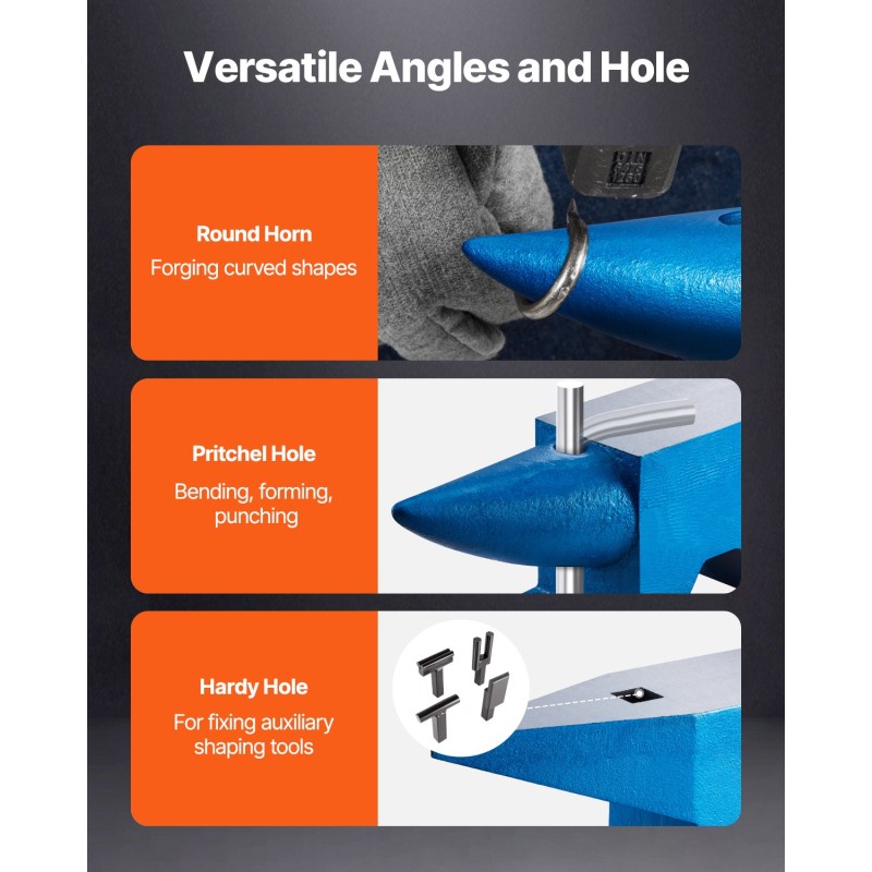 Alasin 60 kg karkaistusta terästä kaksi sarvea pyöreä ja neliöreikä seppätyöhön