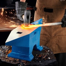 Alasin 60 kg karkaistusta terästä kaksi sarvea pyöreä ja neliöreikä seppätyöhön