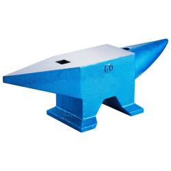 Alasin 60 kg karkaistusta terästä kaksi sarvea pyöreä ja neliöreikä seppätyöhön