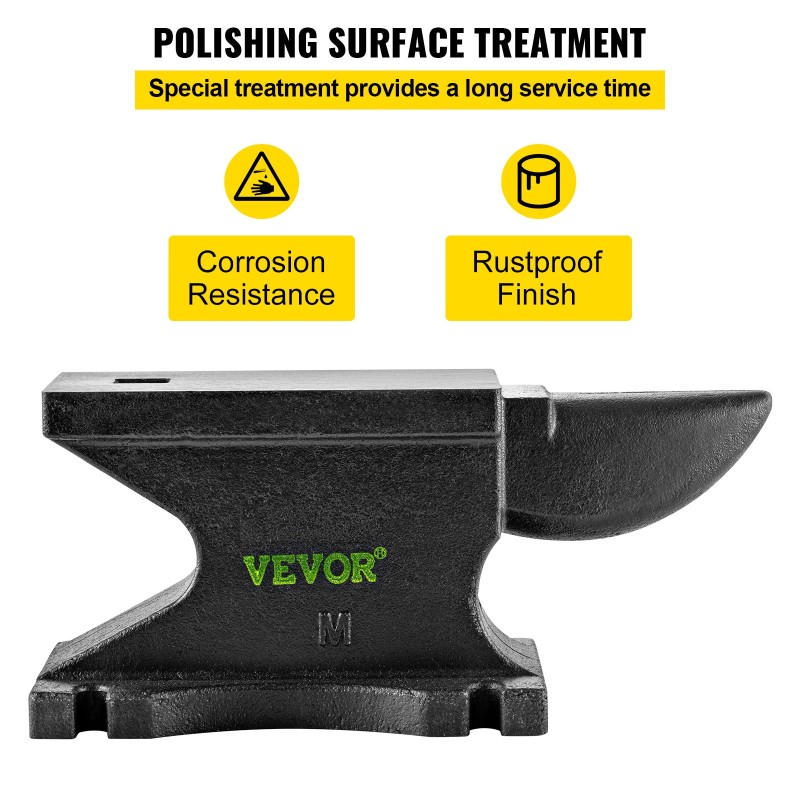 Valurautainen alasin 25 kg yksisarvinen pyöristetty sarvi työtaso 21,8 x 10,4 cm