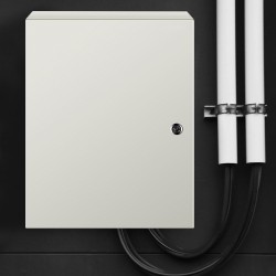 Sähkökotelo hiiliteräs 50x40x20 cm IP66 lukittava sisä- ja ulkokäyttöön