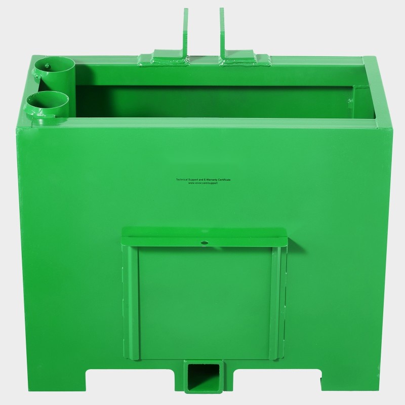 Traktorin ballastilaatikko 3-pisteinen kategoria 1 teräs 800 paunaa 2-tuumainen vetokoukku