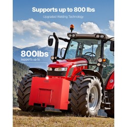 3-pisteen kategoria yksi traktorin painolaatikko raskas teräs 4.3 kuutiojalkaa 2 tuuman vetokoukkuun