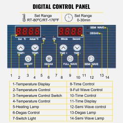Ultraäänipesuri ruostumaton teräs 10 l 28 ja 40 kHz lämmitys koruille