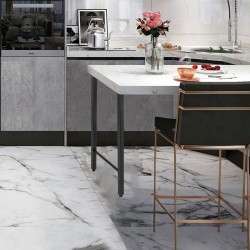 Pöydänjalat teräs 28 tuumaa 2 kappaletta trapetsimuoto musta 300 kg kantavuus