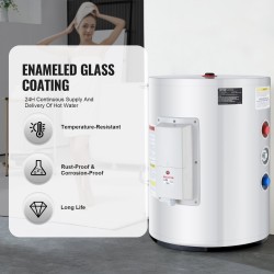 Sähköinen 40 litran lämminvesivaraaja kylmävalssattu hiiliteräs 1600 wattia sivuliitäntä roiskevesisuojattu