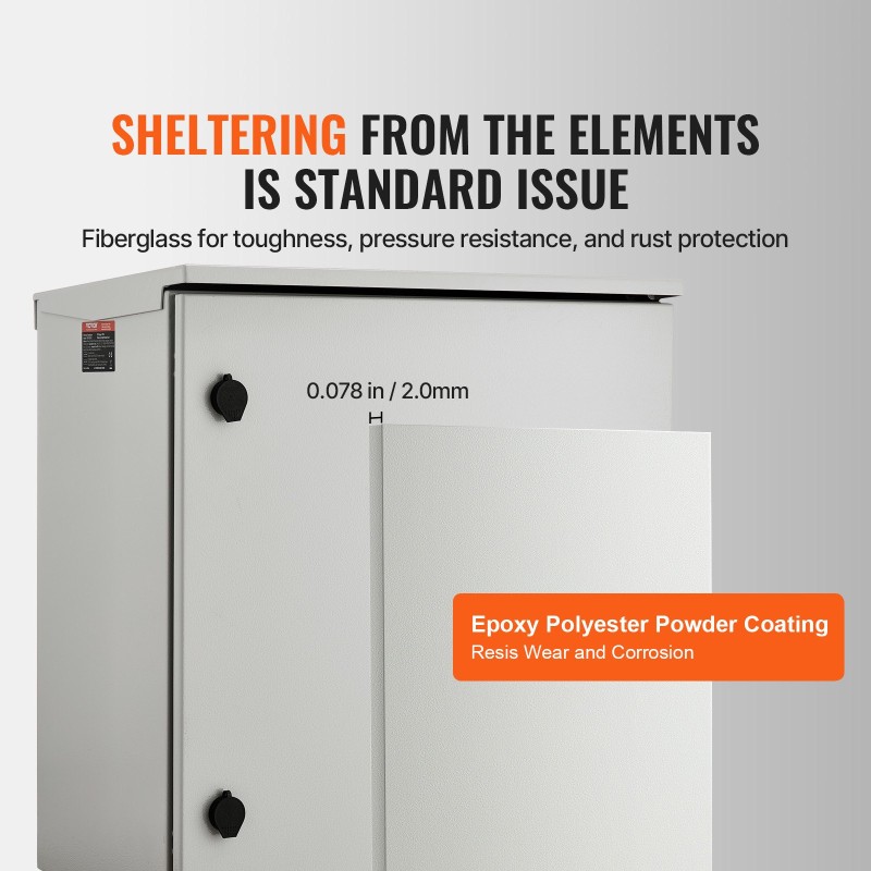 Sähkökaappi kylmävalssattua terästä 60x60x30 cm IP66 seinäkiinnitys sisä- ja ulkokäyttöön