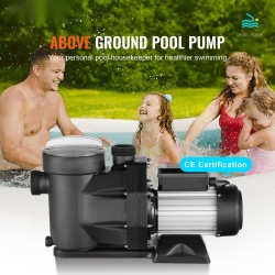 Uima-allaspumppu 1100W 1,5 hv kaksinopeuksinen PP-kotelo 27800 litraa tunnissa