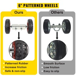 Rullaportin asennussarja ketjuaitaan 201-ruostumaton ja sinkitty teräs 6 tuuman kumipyörillä salpalla