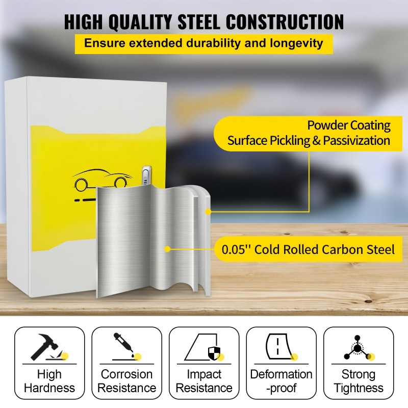 Latausaseman kotelo kylmävalssattua hiiliterästä 70 x 50 x 25 cm Tesla-latauslaitteelle