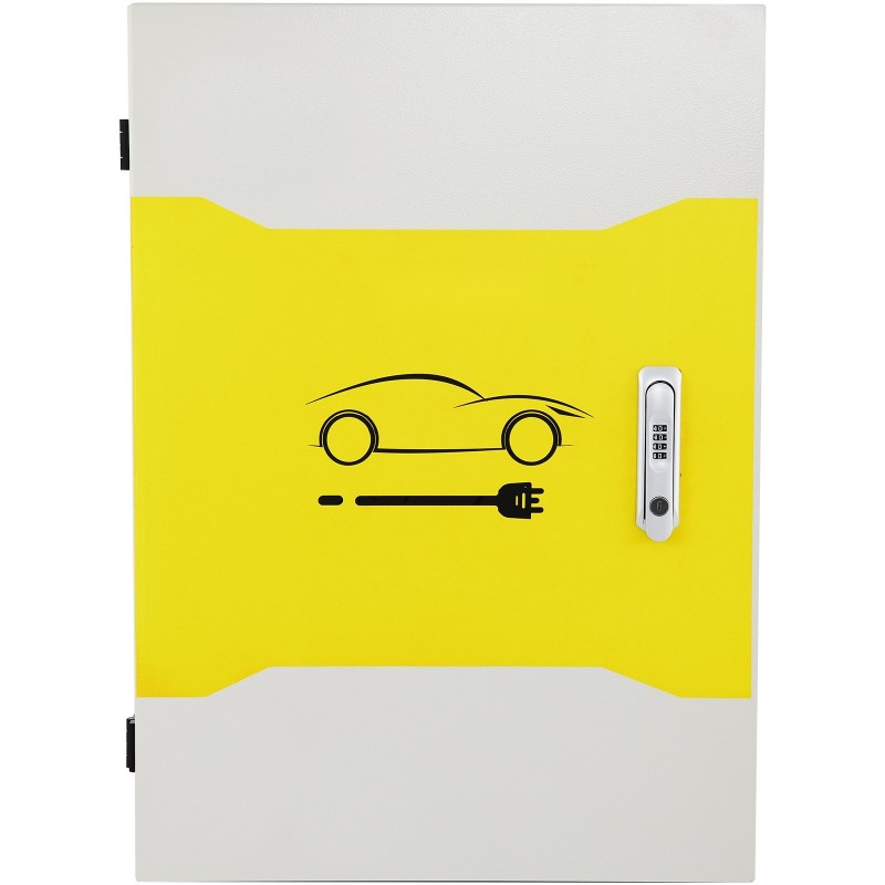 Latausaseman kotelo kylmävalssattua hiiliterästä 70 x 50 x 25 cm Tesla-latauslaitteelle