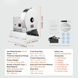 Vihannesleikkuri ruostumattomasta teräksestä säädettävä 0–12 mm sähköinen ja käsikäyttöinen