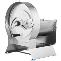 Sähkö ja käsikäyttöinen vihannesleikkuri ruostumatonta terästä 0 12 millimetriä suurella syöttöaukolla