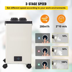 Juotoshöyryjen poistolaite 150 W 3-portainen HEPA ja aktiivihiilisuodatus kaksi 1,2 m imuletkua