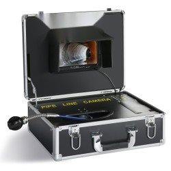 Viemärikamera 50 metrin kaapelilla IP68 7 tuumainen näyttö tallennuksella 16 gigatavun SD kortilla