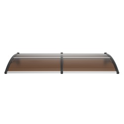 Ikkuna ja ovikatos 6 mm polykarbonaatti 965 x 1987 mm UV suojattu