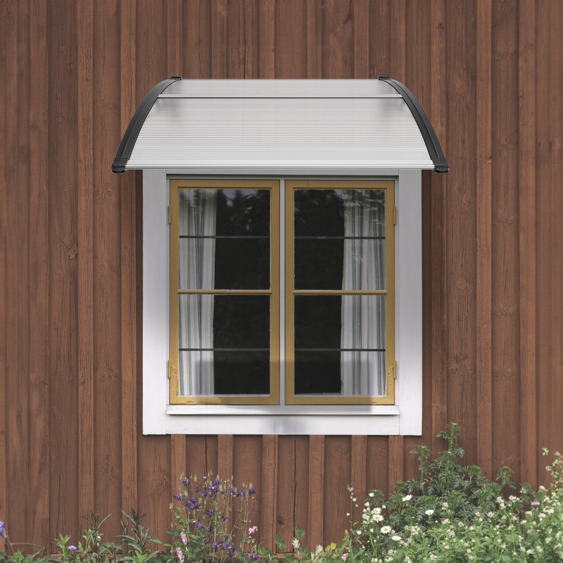 Ikkuna ja ovikatos polykarbonaattilevy 6 mm 965 x 1017 mm auringonsuoja 50+