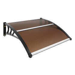 Ikkuna- ja ovikatos polykarbonaatti 6 mm 965 x 1017 mm aurinkosuoja