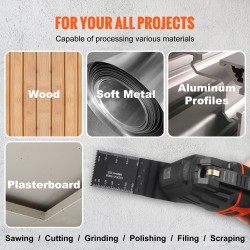 Värähtelevän monitoimityökalun terät hiiliteräs seosteräs 50 kpl 0,7 mm puu muovi alumiini