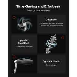 Käsikäyttöinen lihamylly 304 ruostumaton teräs imukuppi pöytäkiinnike 5 mm 8 mm reikälevyt