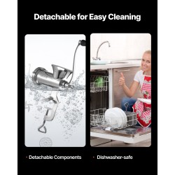 Käsikäyttöinen lihamylly 304 ruostumatonta terästä pöytäkiinnitys 5mm 8mm leikkuulevyt makkarasuppilo pikkuleipämuotti