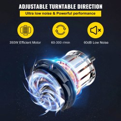 Sähködreija alumiininen 28 senttimetrin pyöritysalusta 350 watin 60–300 kierrosta jalkapoljin 16-osainen työkalasarja