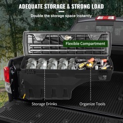 Säilytyslaatikko ABS-muovi 20 l vesitiivis lukittava kuljettajan puolelle Tundra 2007–2021