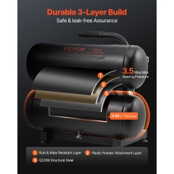 Vaakamallinen öljytön ilmakompressori terässäiliö 18 l 1 hv hiljainen