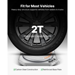 Pyöränsuuntauslevyt hiiliteräs 400x400x50 mm 2 kpl 2 t kantavuus