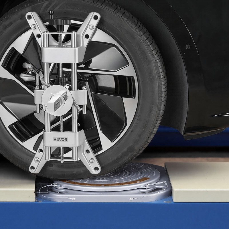 Pyöränsuuntauslevyt hiiliteräs 400x400x50 mm 2 kpl 2 t kantavuus