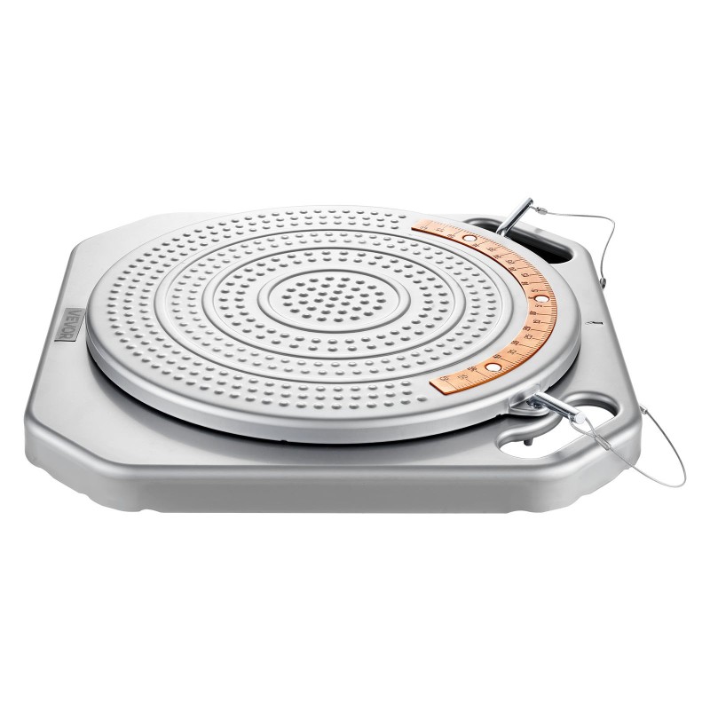 Pyöränsuuntauslevyt hiiliteräs 400x400x50 mm 2 kpl 2 t kantavuus