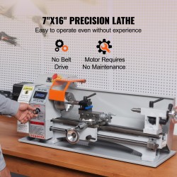 Metallisorvi valurunkoinen 800-wattinen moottori 150–2500 kierrosta minuutissa 100 millimetriä kolmileukainen pakka