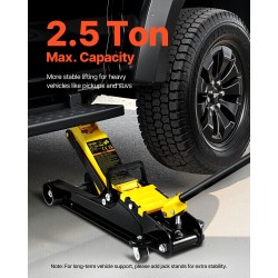 Hallitunkki teräs 2,5 tonnia matalaprofiilinen hydraulinen yksipumppu nostokorkeus 85–380 mm