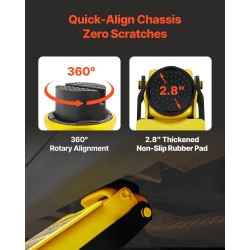 Hallitunkki teräs 2,5 tonnia matalaprofiilinen hydraulinen yksipumppu nostokorkeus 85–380 mm