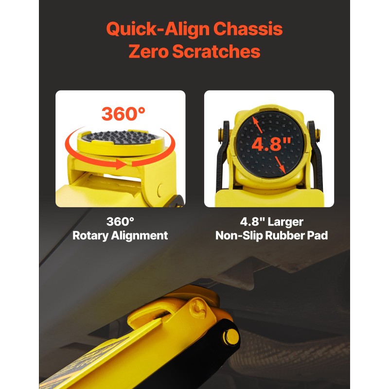 Matalaprofiilinen terästunkki kolmen tonnin kapasiteetti henkilö- ja pakettiautoihin 130–500 millimetriä