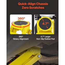 Matalaprofiilinen teräslattiatunkki neljä tonnia nostokorkeus 100–545 mm kaksoismäntäinen pikanosto