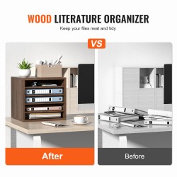 Puinen postilokerikko 5-osainen P2-luokan lastulevy ja MDF 355x305x330 mm ruskea