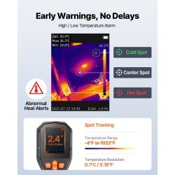 Lämpökamera parannettu resoluutio 240x180 infrapunaresoluutio 96x96 2 megapikselin näkyvän valon kamera
