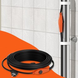 Putken lämmityskaapeli 9 m 23W/m sisäänrakennetulla termostaatilla PVC metalli muoviputkille