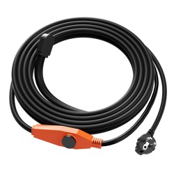 Putkilämmityskaapeli 2 m 23 W/m sisäänrakennetulla termostaatilla PVC metalli ja muoviputkille