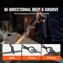 Takopihdit V-uraiset hiiliteräs 461 mm pitkä kahva naulamaisille kappaleille